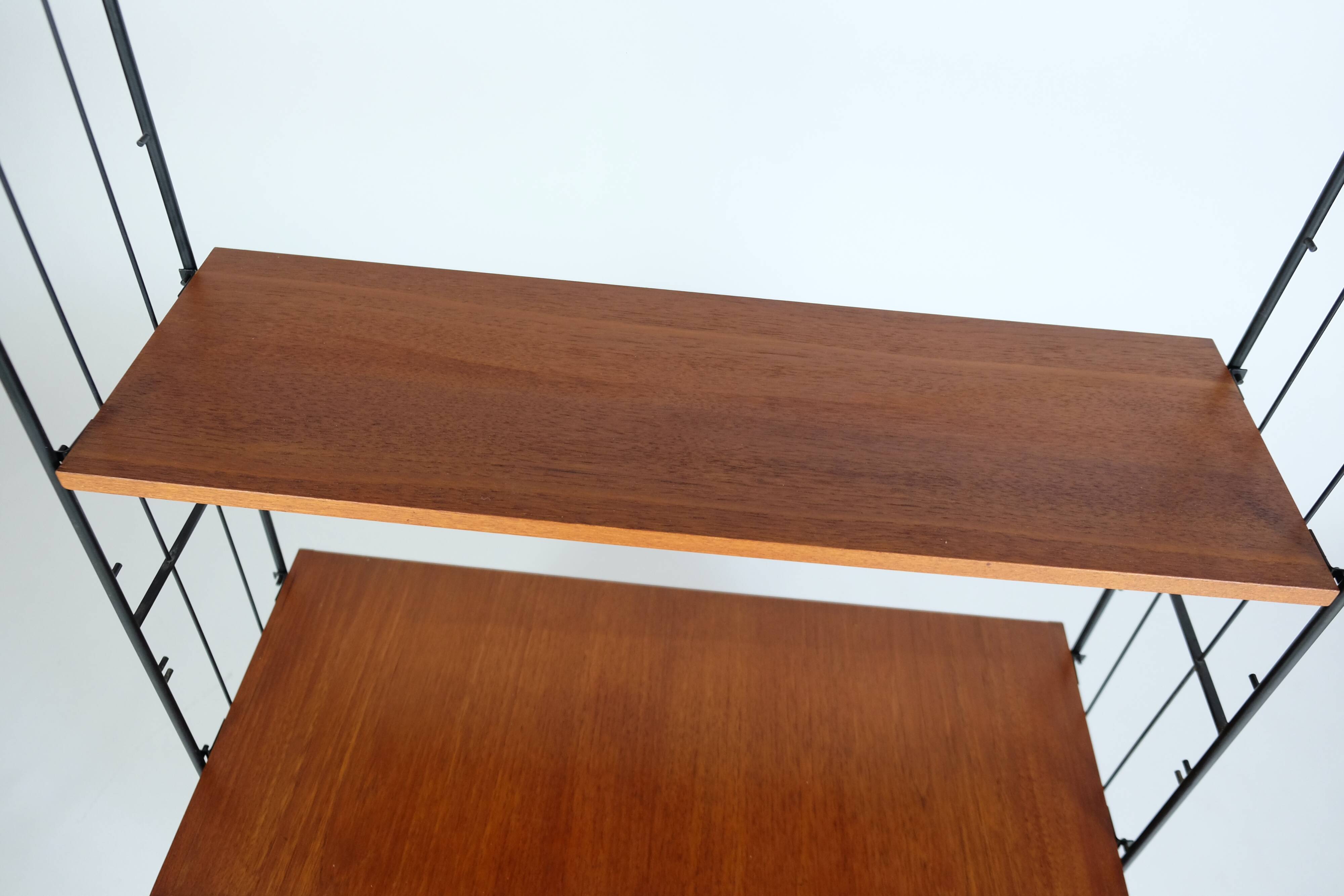 MidCentury Teck Regalsystem 60er Design Vintage Freistehend Regal