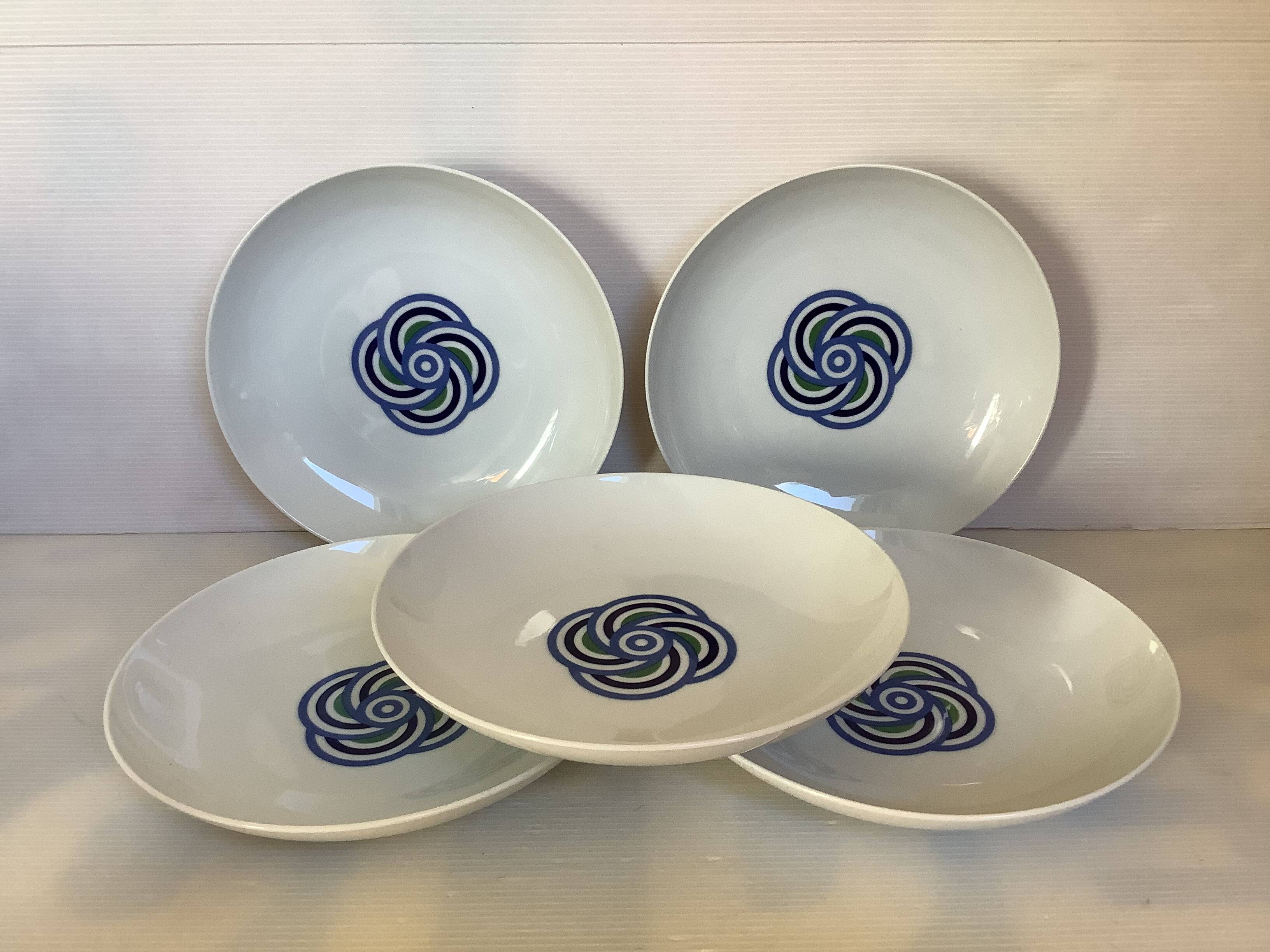 Five vintage Hutschenreuther Germany plates