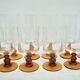 Plateau with 6 wine glasses and 6 champagne flutes