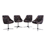 Set of 4 vintage swivel shell chairs - 1970s