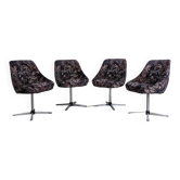 Set of 4 vintage swivel shell chairs - 1970s