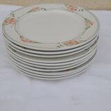 10 Villeroy & Boch vitro porcelain plates Miami model diam 23 cm