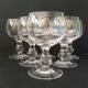 6 crystal wine glasses