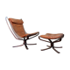 Falcon armchair and ottoman sound, Sigurd Ressell, 70s