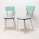 Paire de chaises café en formica de couleur tchécoslovaque, années 1960