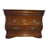Rare- Pretty English chest of drawers - 3 drawers – “tombeau” chest of drawers in solid wood – Cabinetmaker Sourisseau
