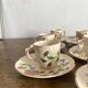 Coffee cups and saucers in Desvres earthenware.