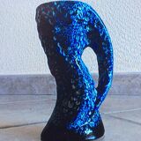 Blue foam vase of the seas enamels of glaciers