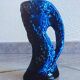 Vase bleu écume des mers émaux des glaciers