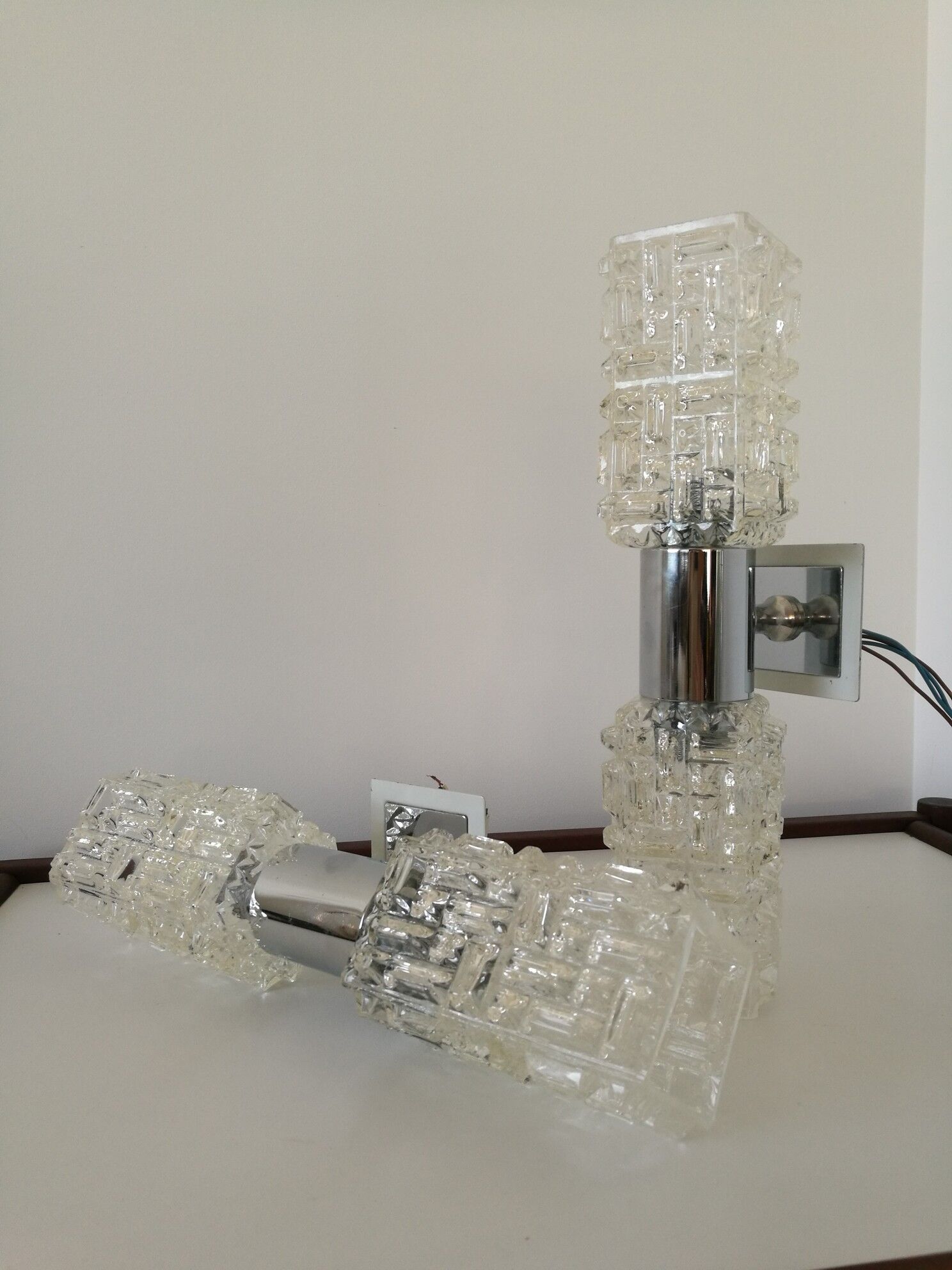 Pair of  wall light Targetti Sankey vintage 70