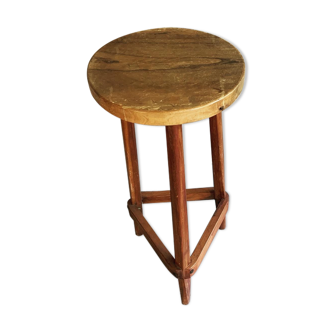 Massive wooden bar stool