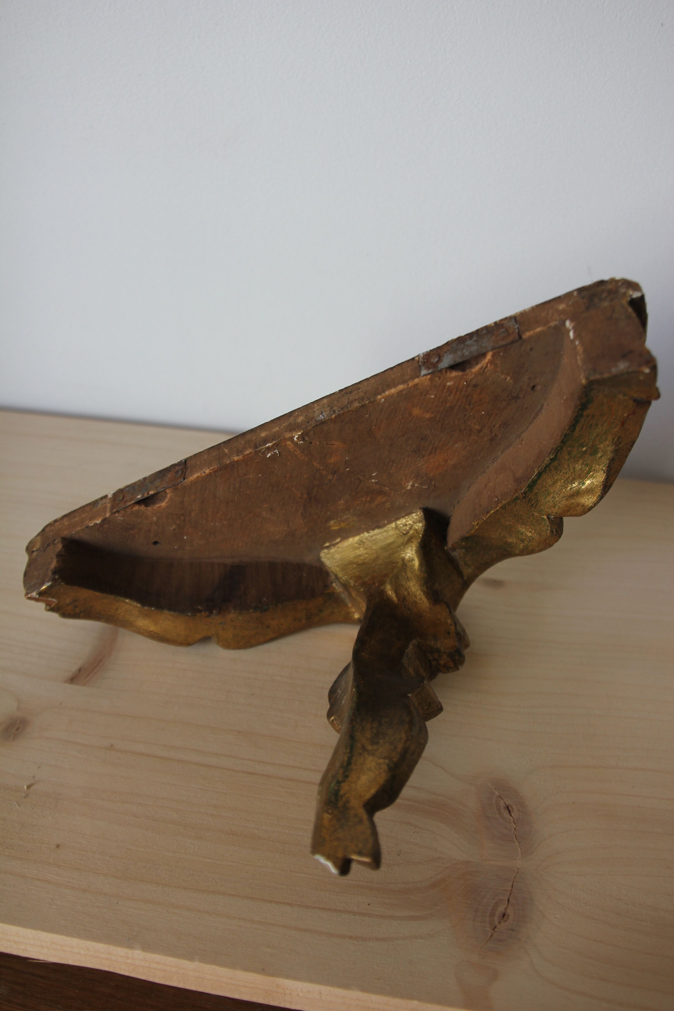 Gilded wooden console