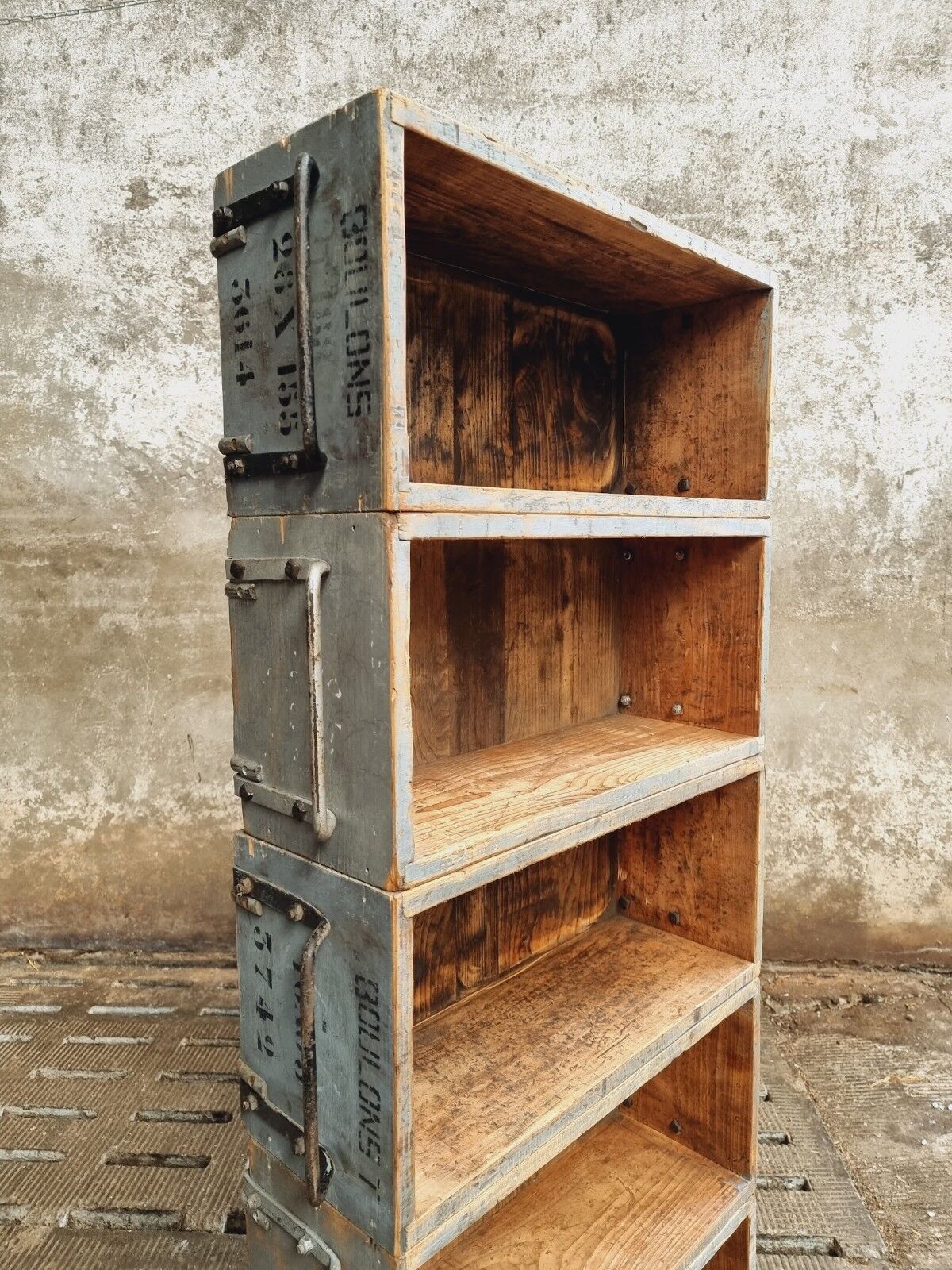 Industrial cabinet bookcase