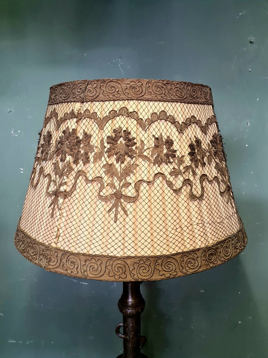 Lampadaire japonais en bronze Meji Période