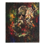 Robert Falcucci Portrait Painting 1920s Oil on Canvas Impressionism