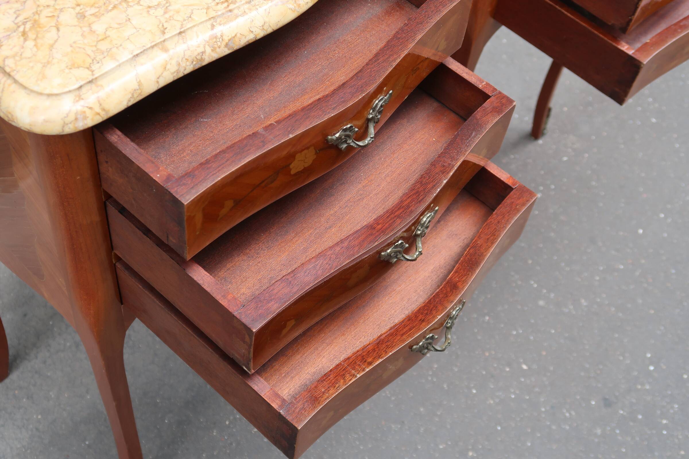 Pair of Louis XV style bedside tables