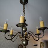 Lustre laiton forme bougie