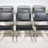 Bauhaus Cantilever Chairs by Mies van der Rohe for Thonet, Set of 6, 1970s