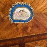 Writing desk of Louis XVI period in marquetry circa 1780