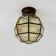 1 of 2 Limburg Glashütte glass ceiling lamp flush mount, 1970s