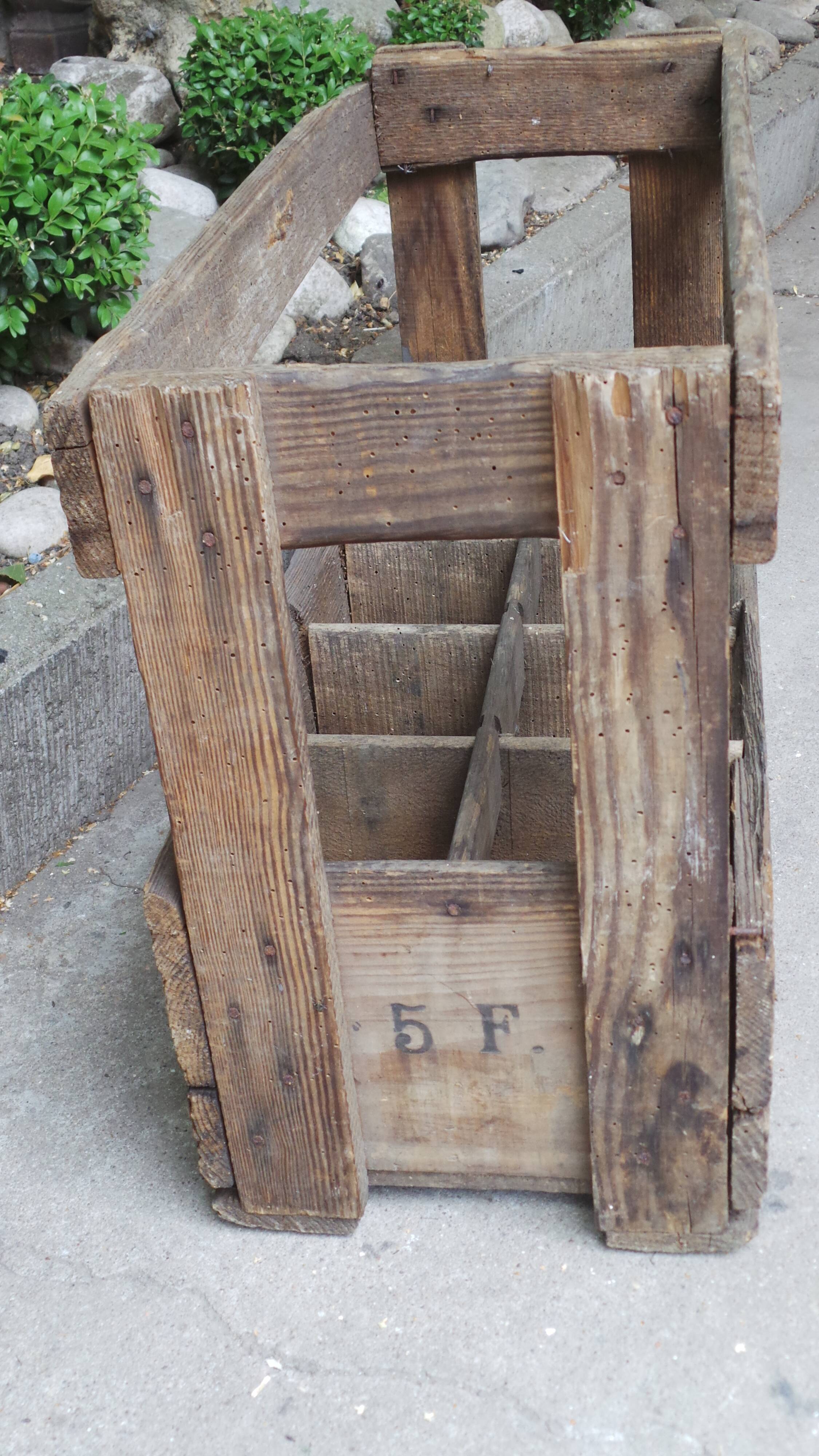 Old bottles wooden door