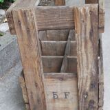 Old bottles wooden door