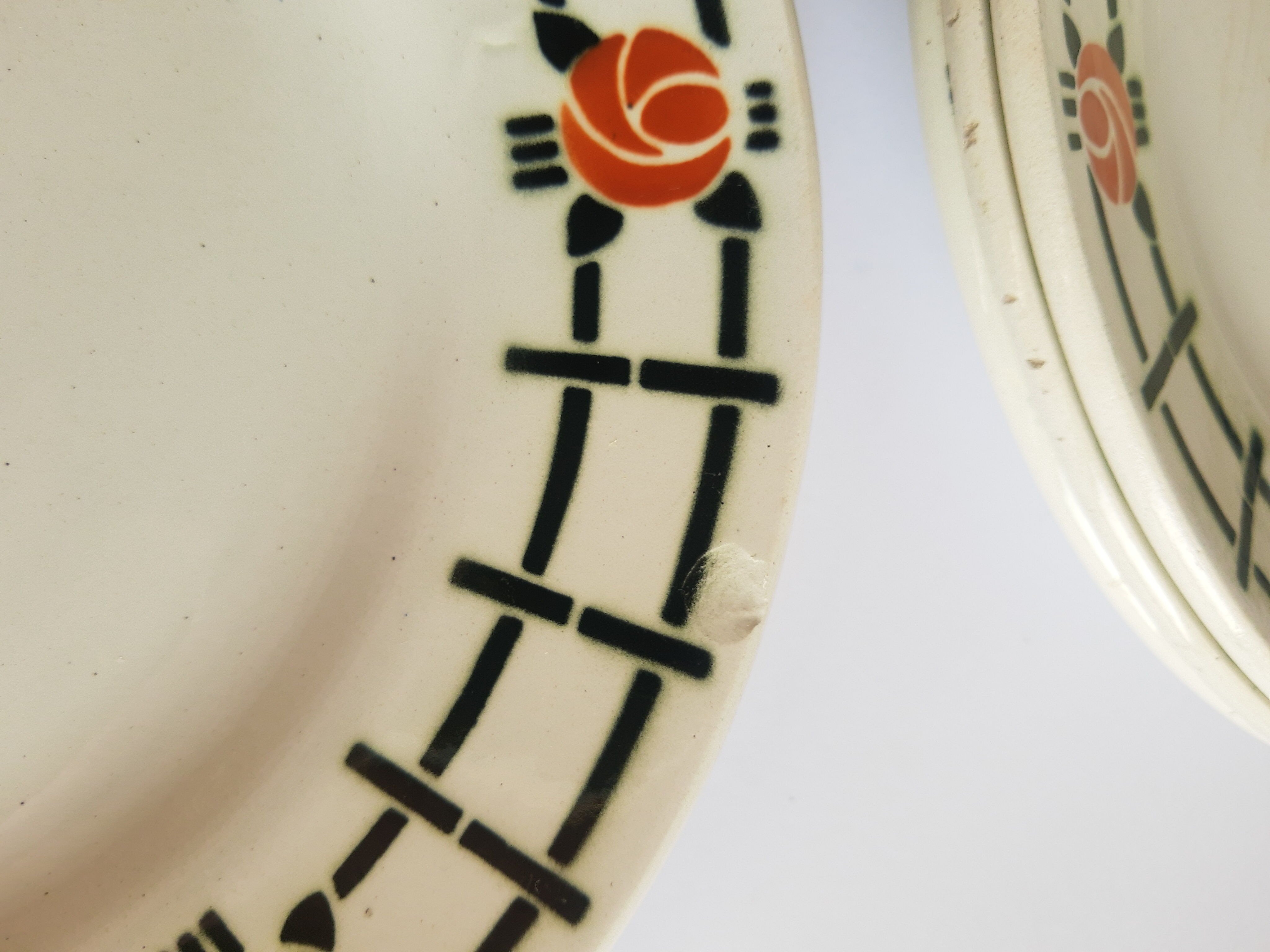 Set of 6 flat plates St amand vintage vintage