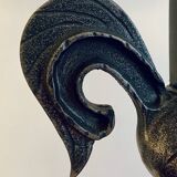 Jean touret and artisans de marolles - rooster floor lamp
