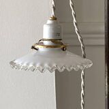 Opaline portable lamp