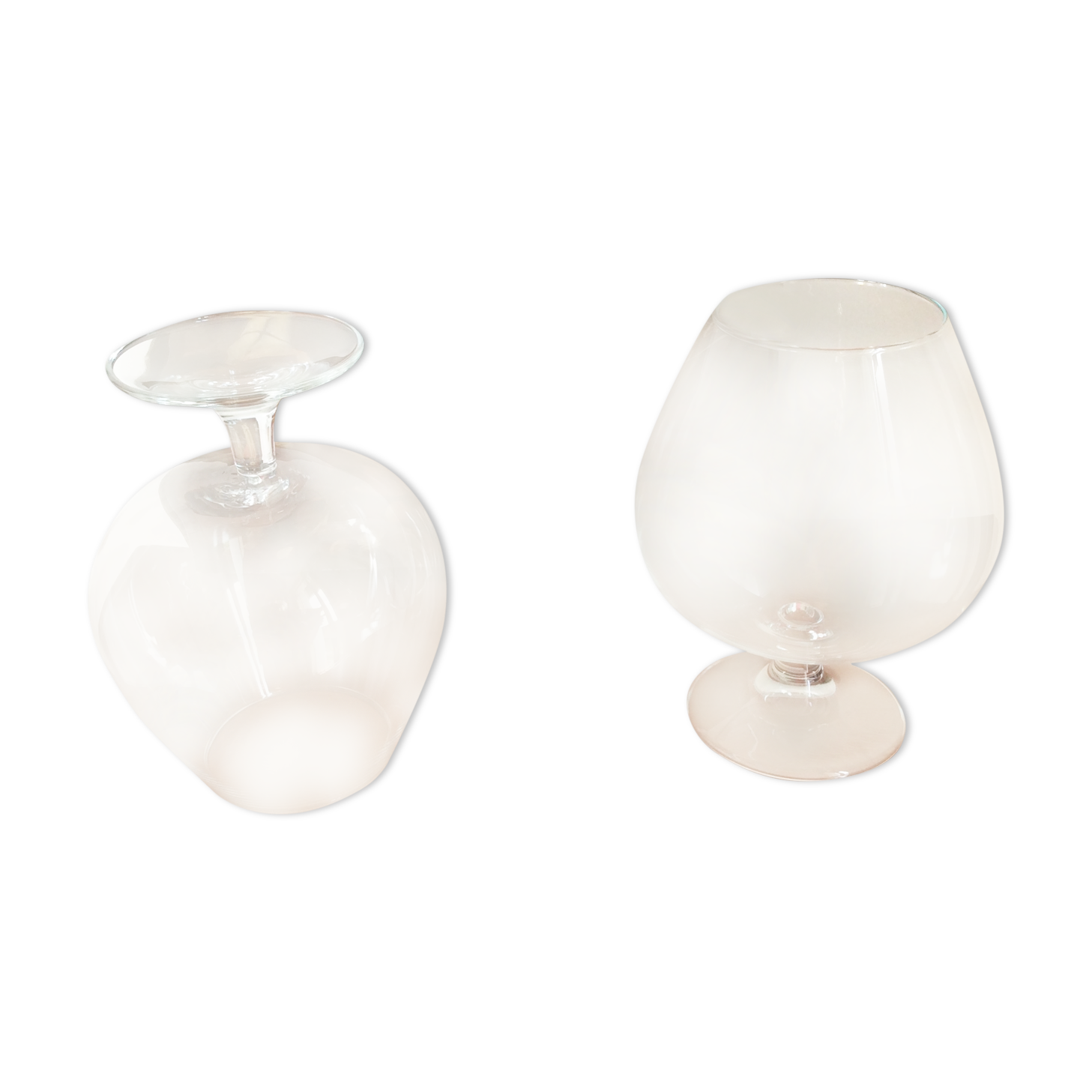 Box of 2 large cognac glasses, brandy called "2 gourmet bouquet" Royal Leerdam