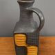 Brown and orange vase by Carstens model 7444-25  West Germany Pottery