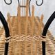 Table d’appoint lyre en osier
