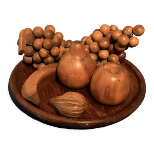 Plateau de fruits en - bois