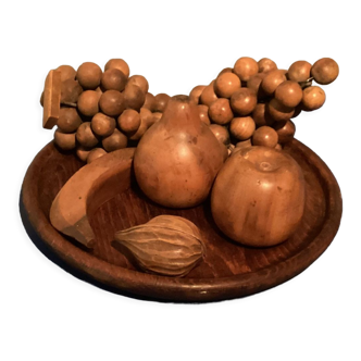 Wooden fruit platter