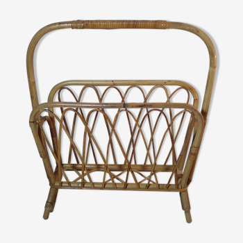 Magazine rack Wicker, early 1970s