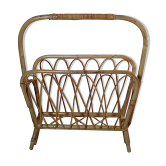 Magazine rack Wicker, early 1970s