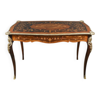 Rosewood Table with Marquetry, Napoléon III period
