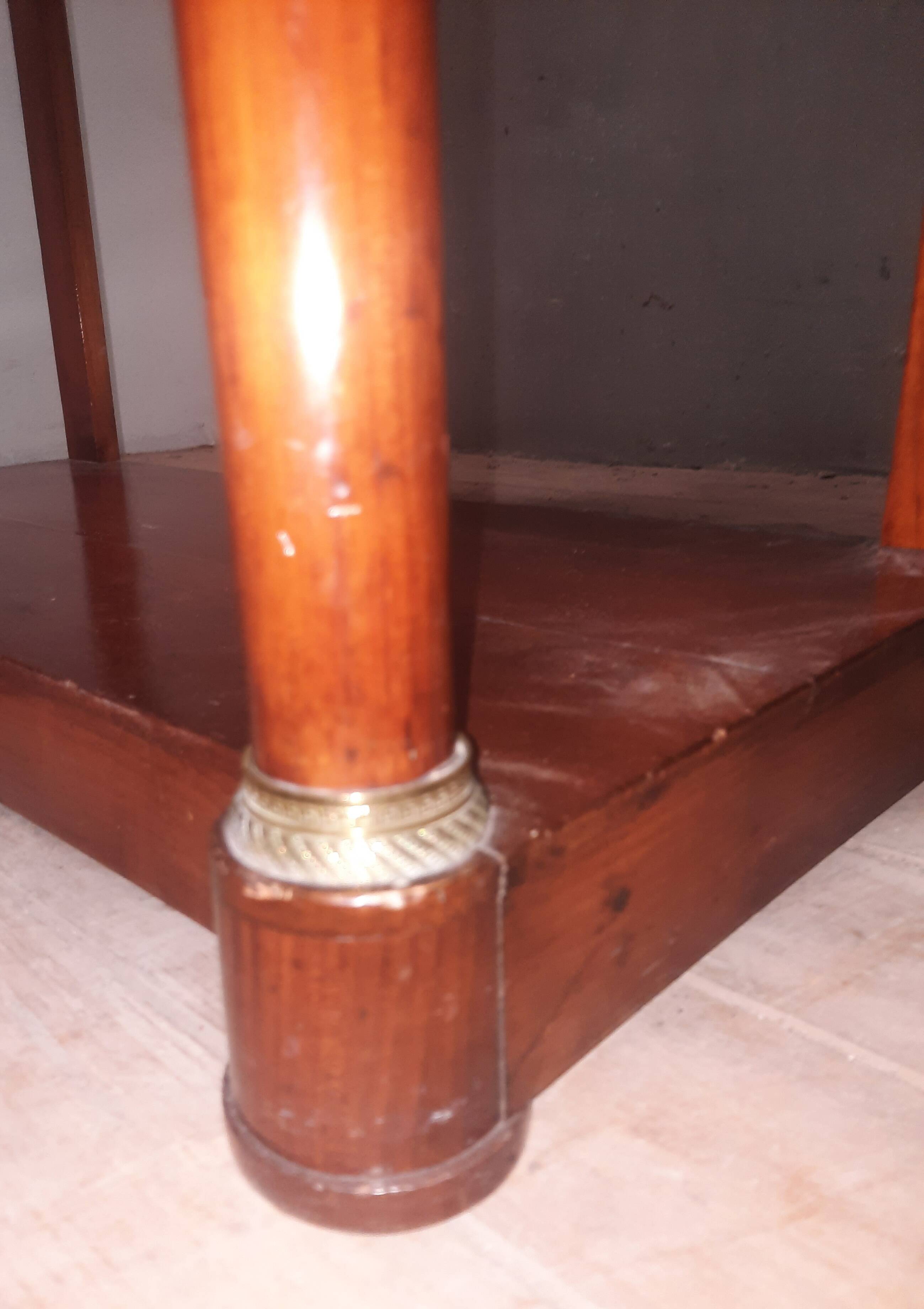 Empire period marble top console table