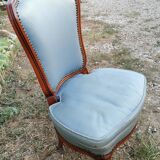 Ancienne petite chauffeuse en merisier