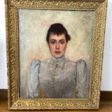Portrait of a woman signed Bourgin (1865-1937)