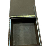 Patchwork leather storage pouf by DE SEDE