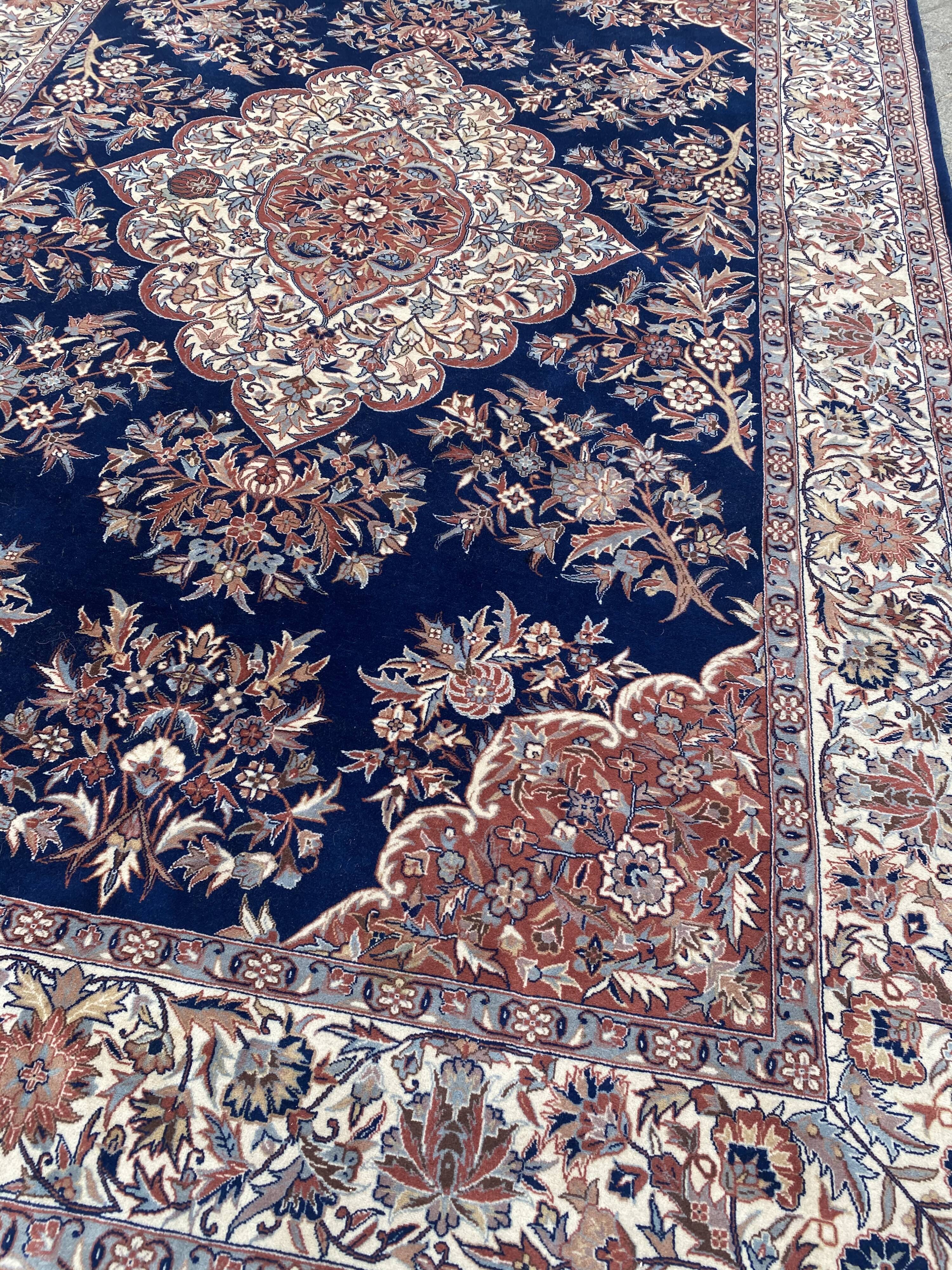 Nice big vintage carpet Sino Persian fine handmade 185x285 cm