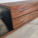 Vintage 1970s rosewood dressing table entrance cabinet