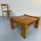 Vintage brutalist coffee table Swedish pine design Yngve Ekström Swedese