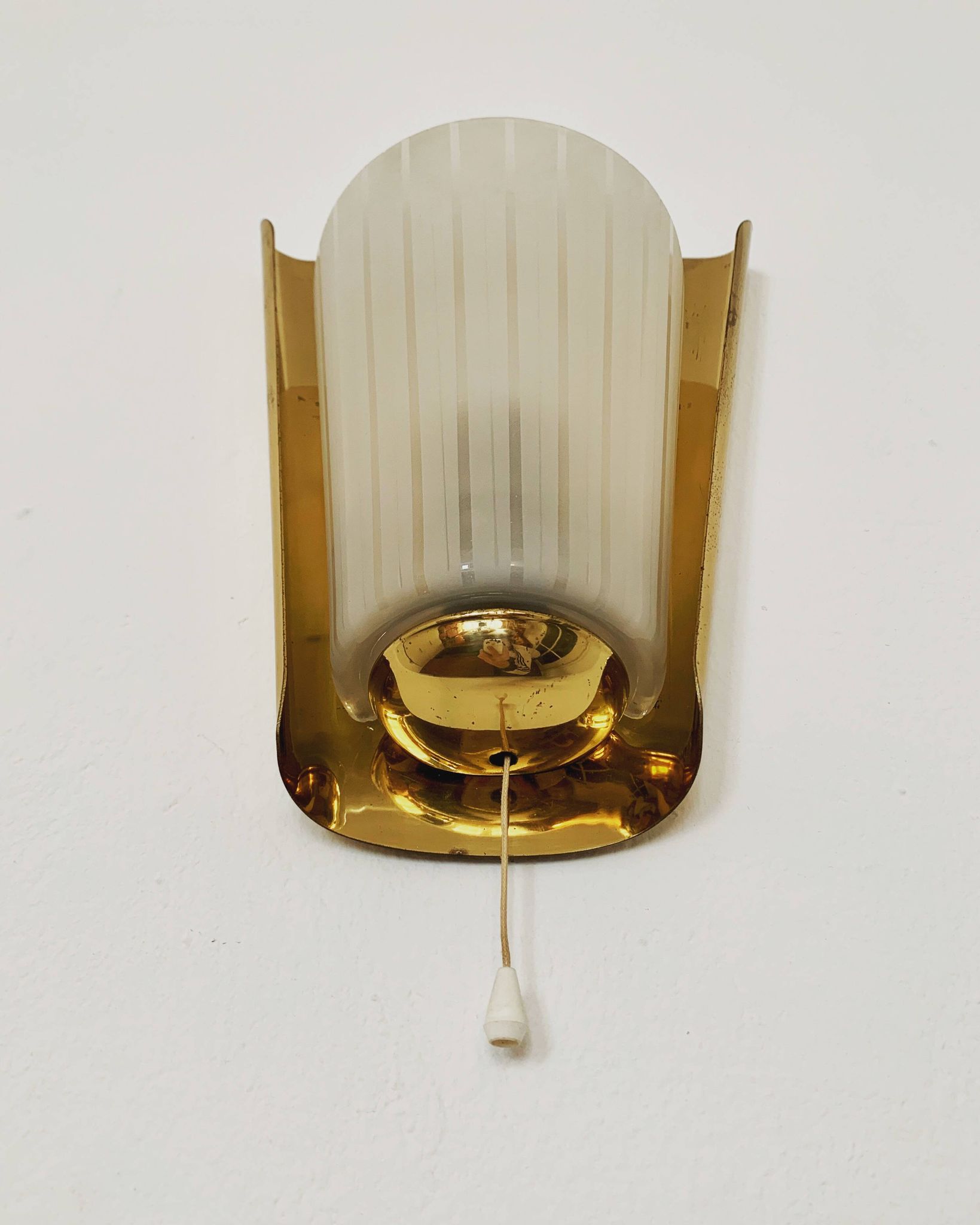 Brass Wall Lamp by Wilhelm Wagenfeld for Peill und Putzler