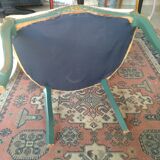 Set of 2 Louis XV style cabriolet armchairs, renovated.