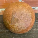 Gargoulette Jug Ball Antique Terracotta Chiseled Vintage #D616