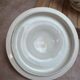 Antique ironstone soup tureen Clairefontaine with blue cyclamen decoration.