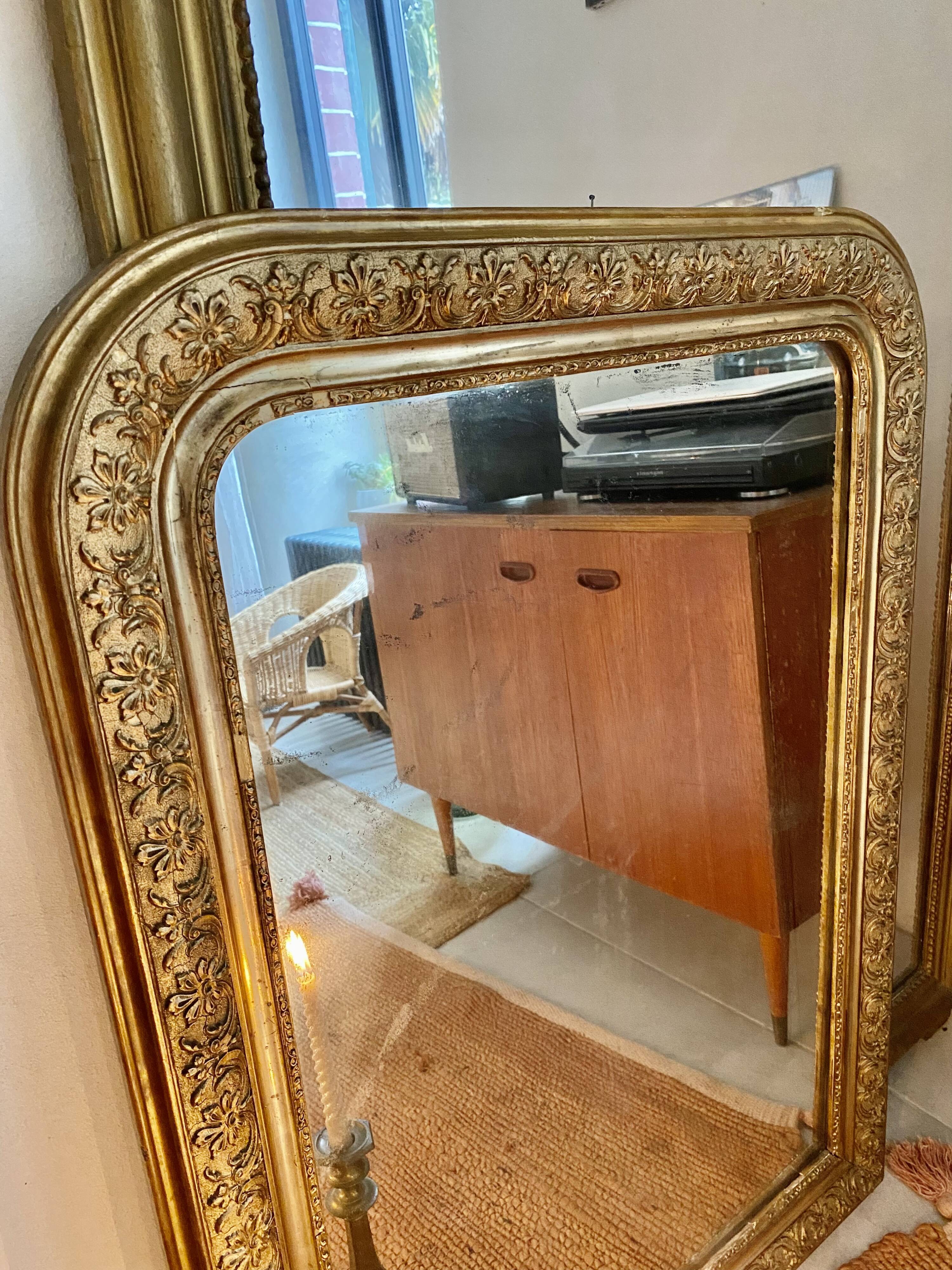 Gilded Louis Philippe mirror