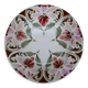 Old hollow earthenware dish with floral decoration Saint Amand